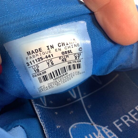 Nike Free Trail 5.0 311125-441 Blue Running Shoes Sneakers Women’s Size 10 - Picture 8 of 9